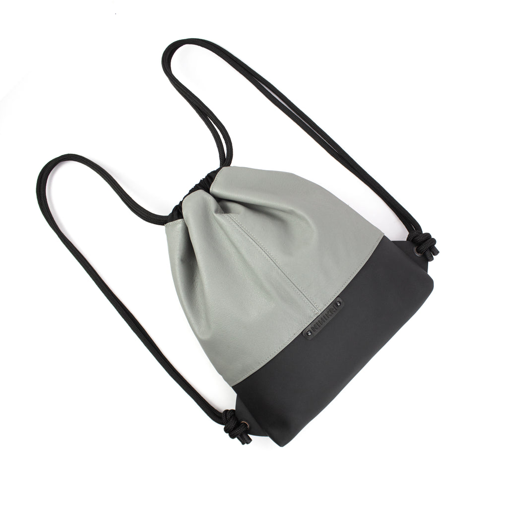 'CARRÉ' Designer backpack gray nappa v01