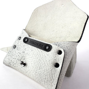 Card holder / coin purse white and black