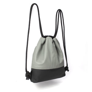 'CARRÉ' Designer backpack gray nappa v01