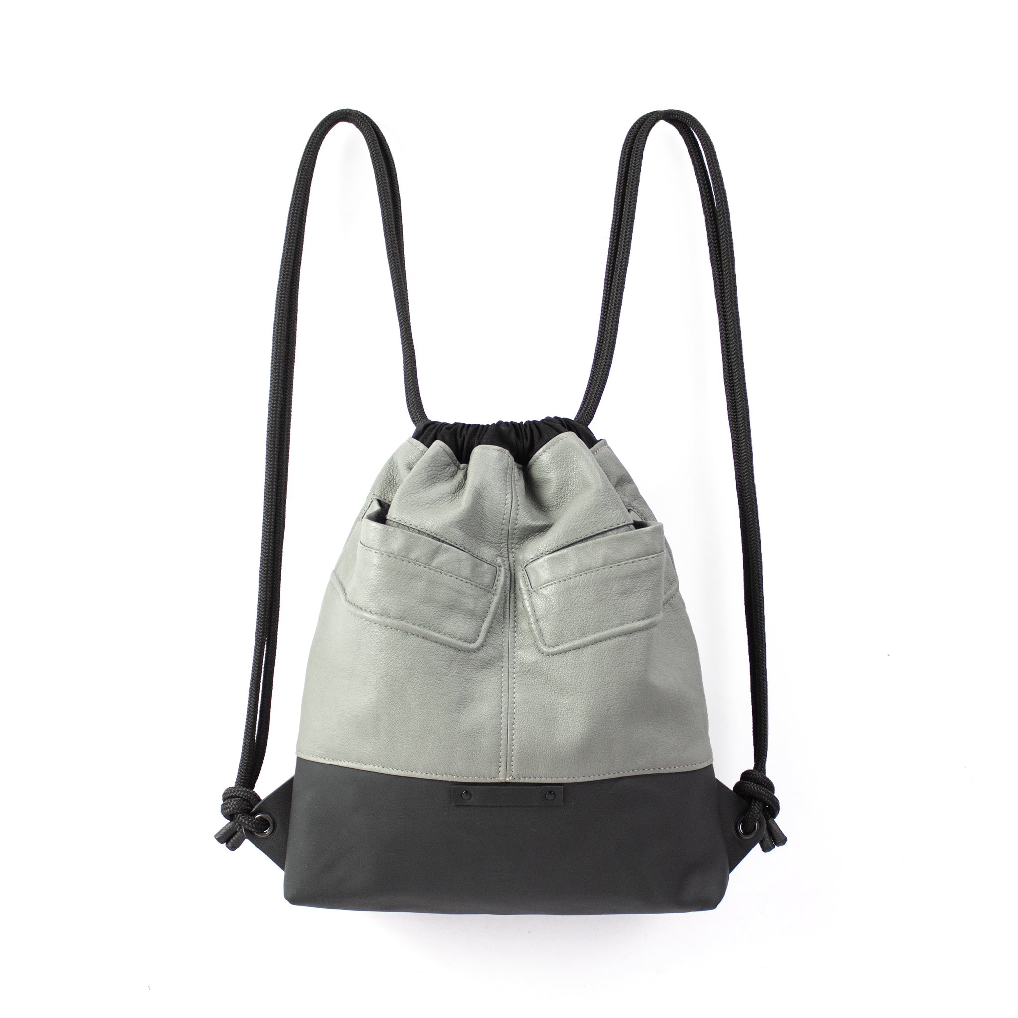 'CARRÉ' Designer backpack gray nappa v01