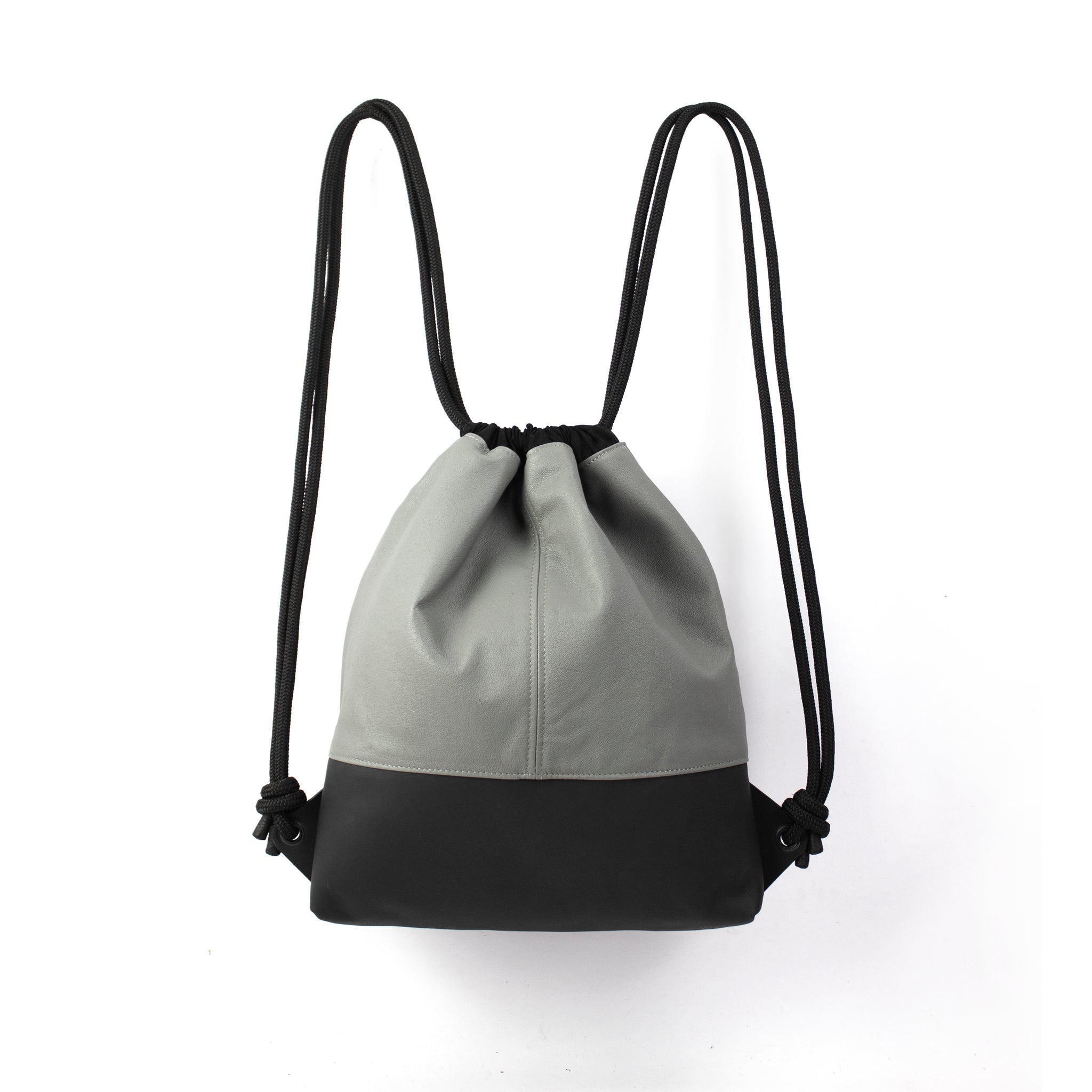 'CARRÉ' Designer backpack gray nappa v02