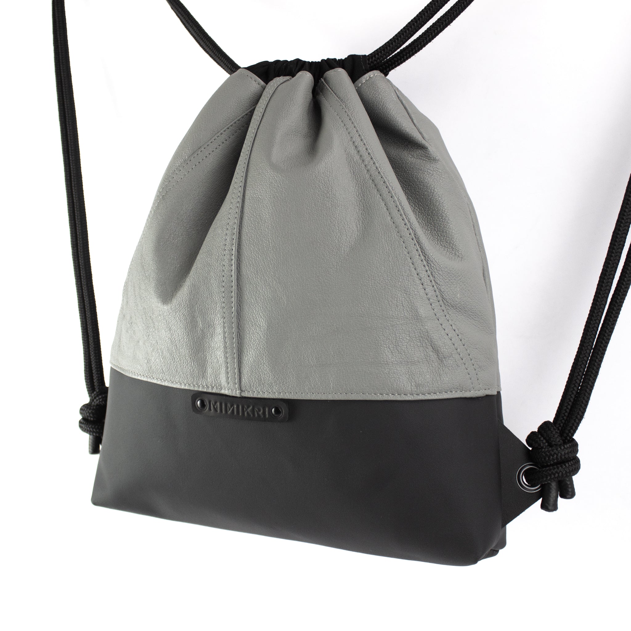 'CARRÉ' Designer backpack gray nappa v02