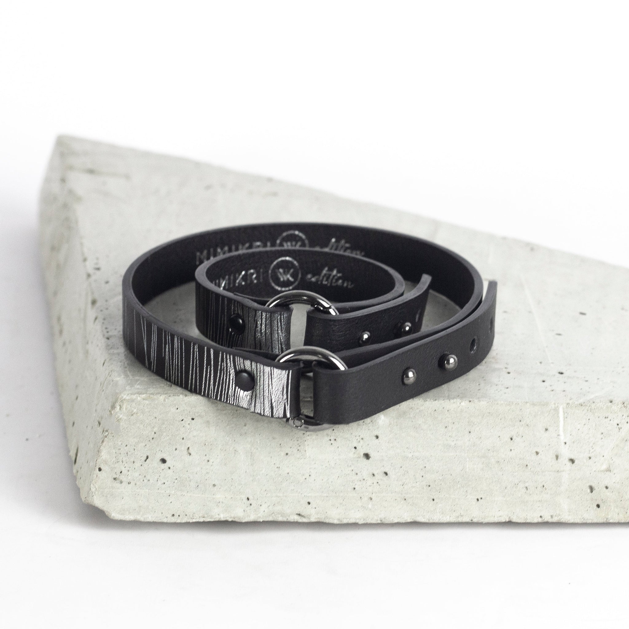 'SUJI' choker nyaklánc fekete és ezüst