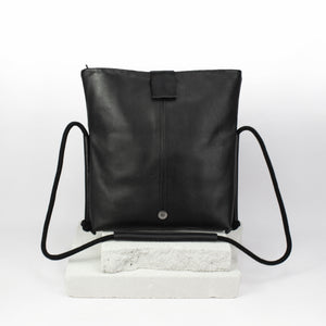 'LUNA' leather foldover bag