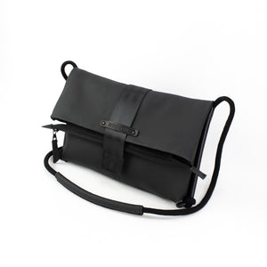 'LUNA' leather foldover bag