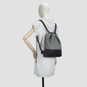 'CARRÉ' Designer backpack gray nappa v01