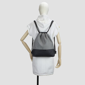 'CARRÉ' Designer backpack gray nappa v02