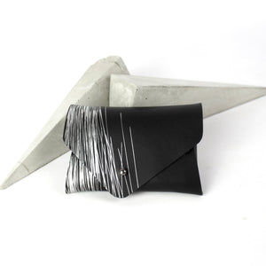 Kartenhalter/Geldbörse schwarz und silber