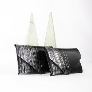 Kartenhalter/Geldbörse schwarz und silber