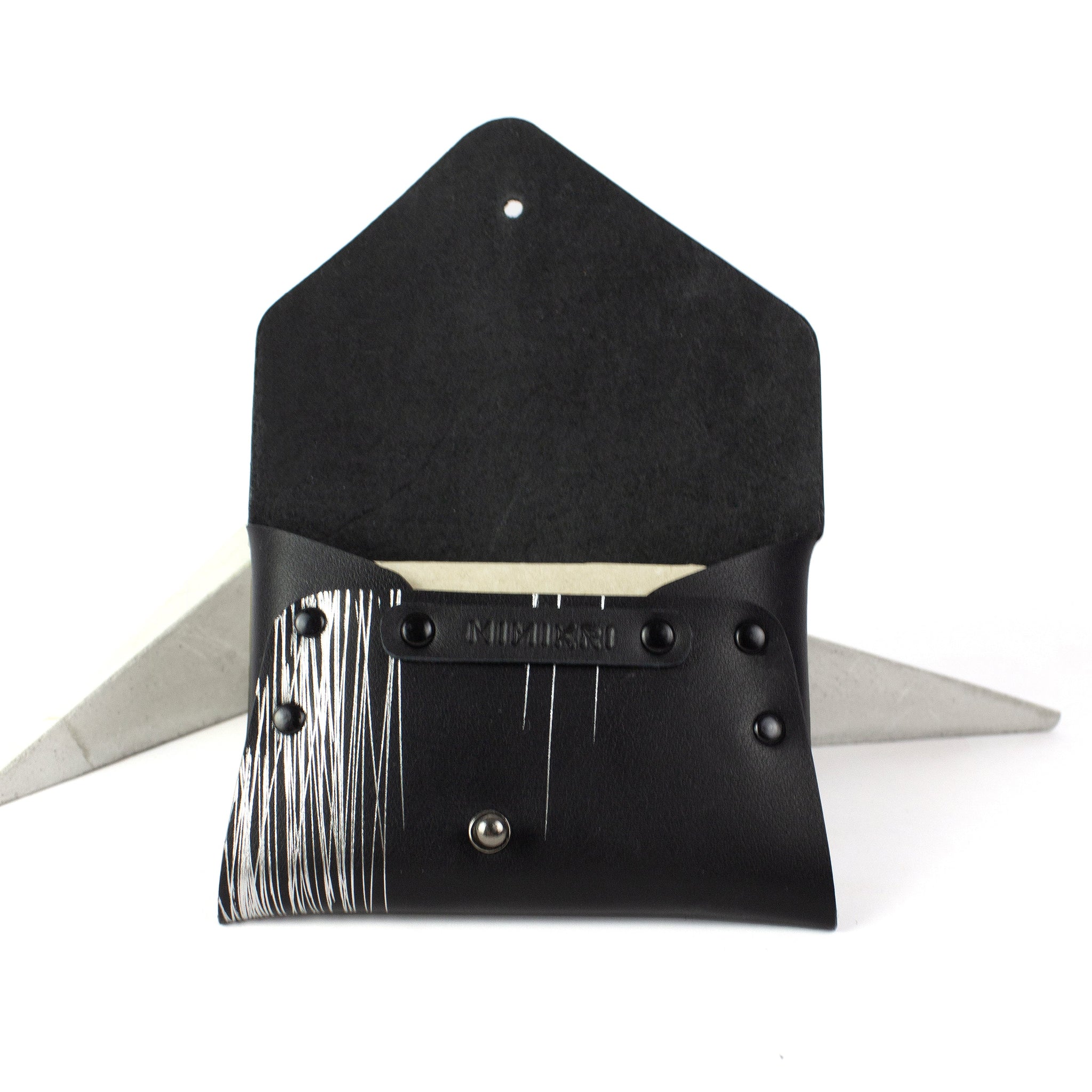 Kartenhalter/Geldbörse schwarz und silber