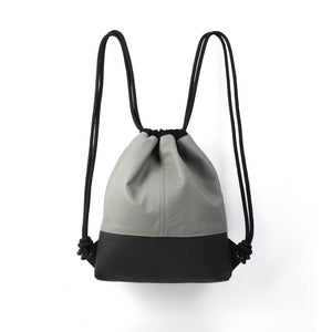 'CARRÉ' Designer backpack gray nappa v02