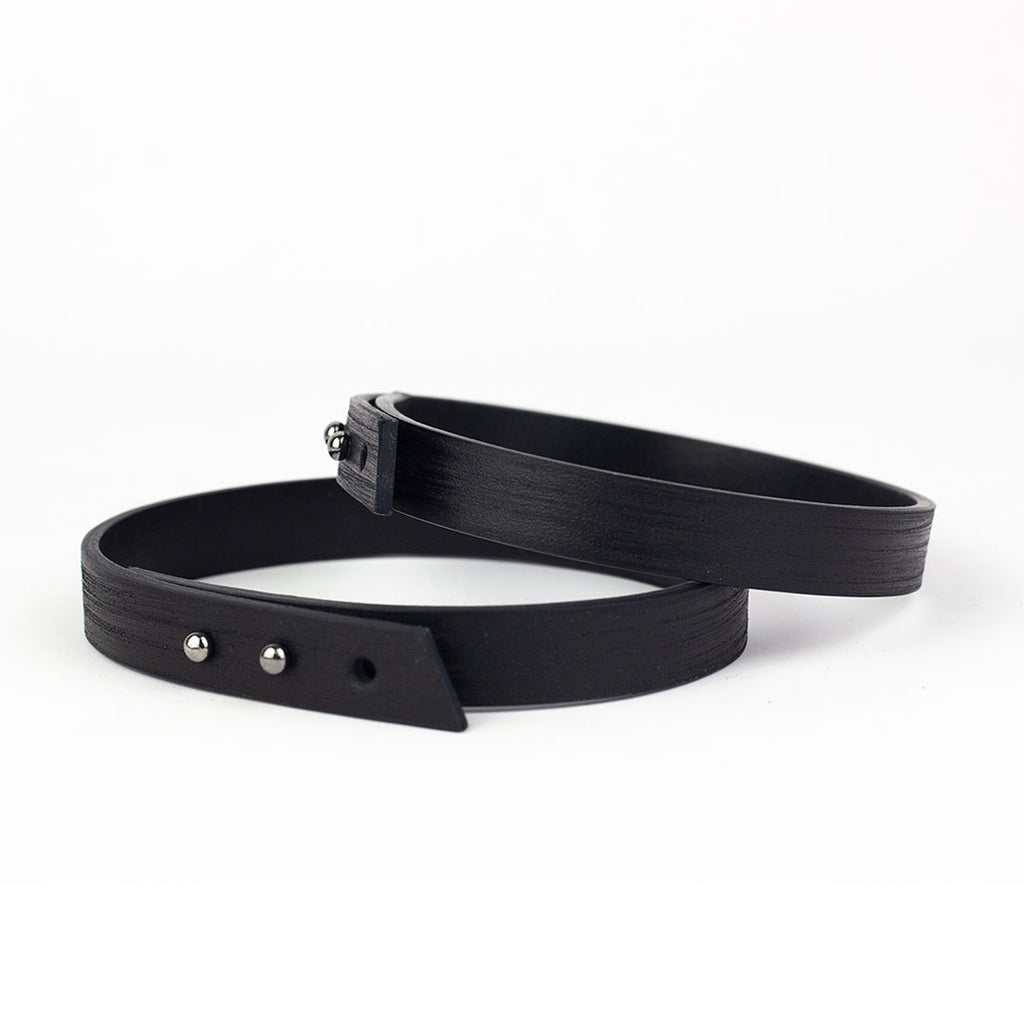 Fekete bőr minimal choker