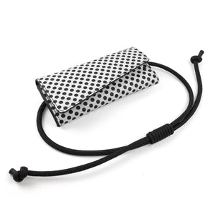 Perforated genuine leather mesh festival / waist bag-Bags_And_Purses, black and white, black_and_white, bum_bag, crossbody, designer, festival, geometric, leather crossbody, mesh, minimal, perforated, rope, small leather bag, unique, waist_bag-Mimikri