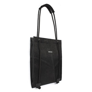 Black nappa leather laptop bag-adjustable, backpack, bag for work, black, black leather, black_leather, convertible, designer, designer bag, geometric, laptop_bag, large, leather tote, leather_bag, minimal, minimalist, recycled, rope, shoulder_bag, tote_bag-Mimikri