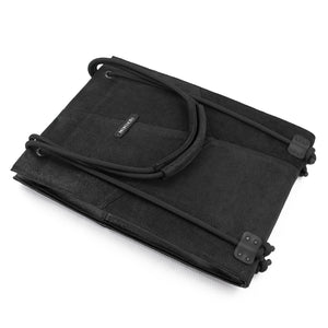 Black nappa leather laptop bag-adjustable, backpack, bag for work, black, black leather, black_leather, convertible, designer, designer bag, geometric, laptop_bag, large, leather tote, leather_bag, minimal, minimalist, recycled, rope, shoulder_bag, tote_bag-Mimikri