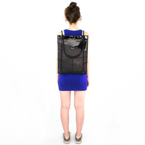 black designer patent leather backpack Black nappa and patent leather laptop bag shoulder convertible recycled – MIMIKRI Design