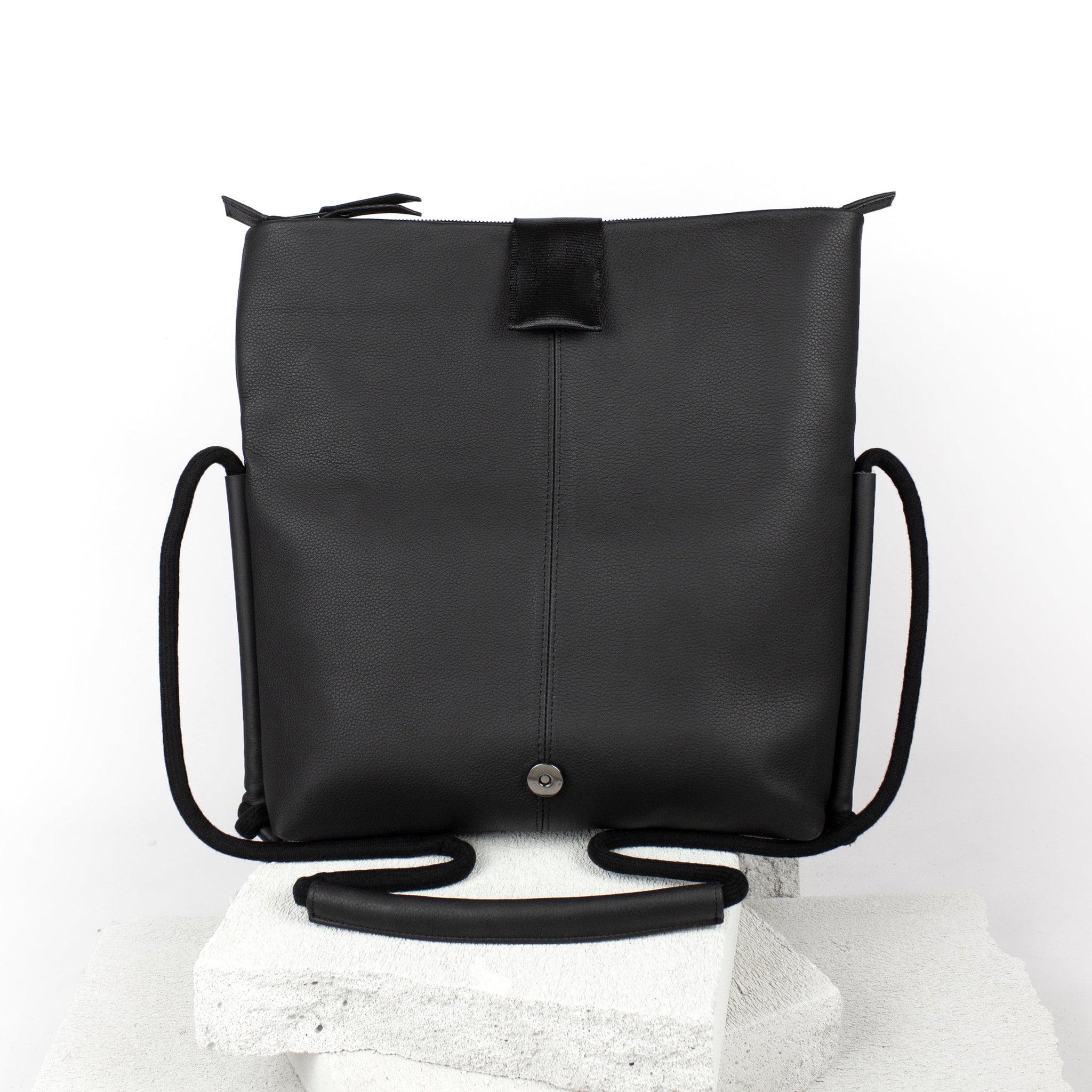 'LUNA' leather foldover bag