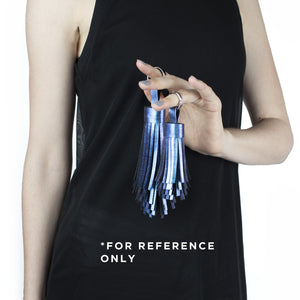 Leather Tassel Necklace Holographic-bag_charm, colorful, colourful, Designer jewelry, gift_for_her, holo, holographic, iridescent, Jewelry, keychain, leaher_neklace, leather jewelry, leather necklace, leather tassel, leather_tassel, minimalist, multicolor, Necklace, rainbow, Recycled jewelry, tassel, tassel_necklace-Mimikri