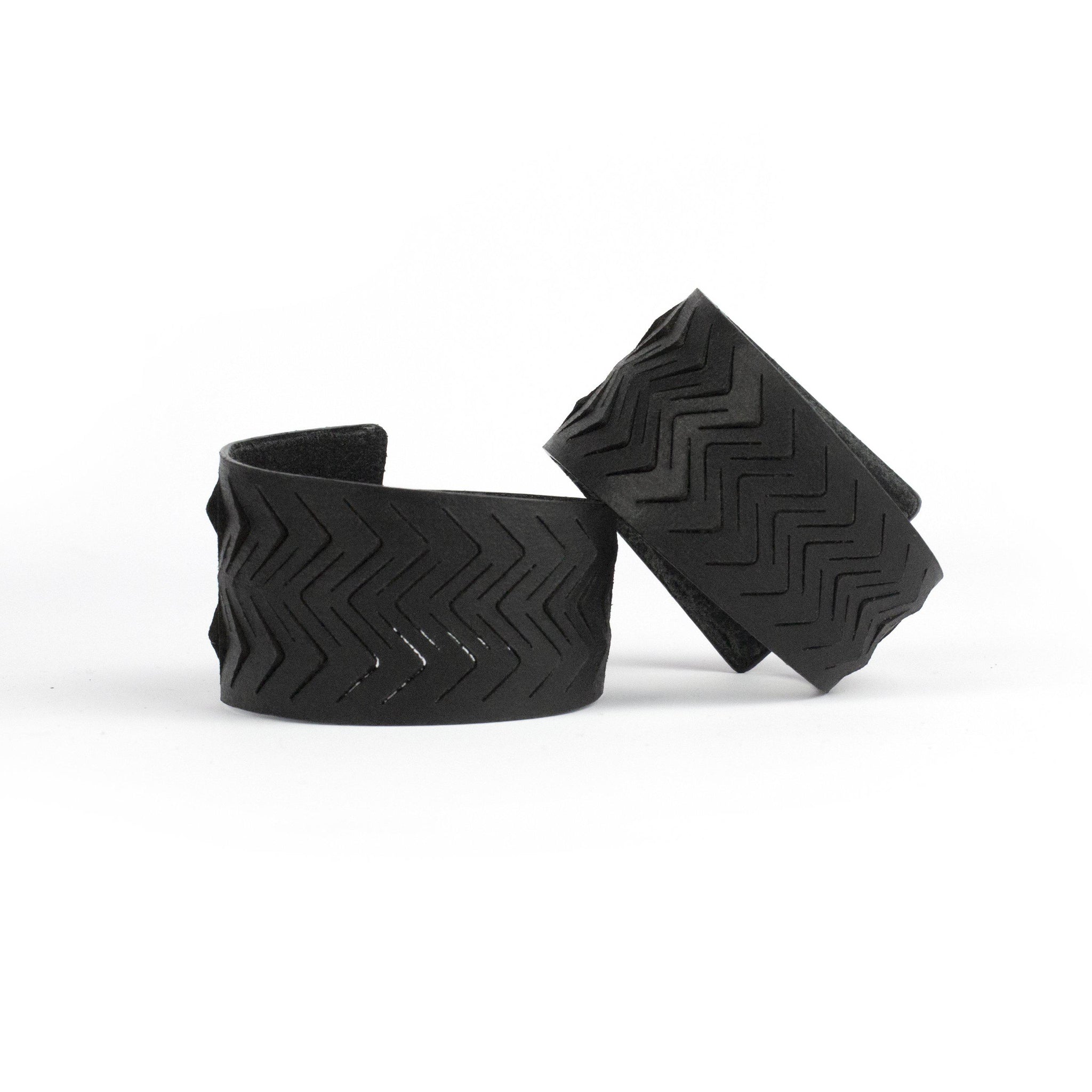 Wide genuine leather bracelet women's cuff bangle matte black-adjustable, bangles, black, black leather, Bracelet, contemporary, cuff, cut out, design, designer, designer bracelet, designer jewelry, geometric, goth, Jewelry, laser_cut, leather bracelet, leather jewelry, matte, matte black, minimal, minimalist, minimalist bracelet, recycled, wide bracelet, zerowaste-Mimikri